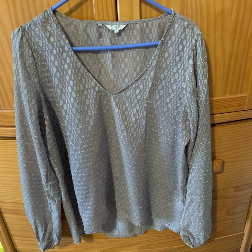 Guess Sheer Blouse Large